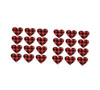 Mobestech 2 Ensembles Pendentif d'amour en Forme De Petit Cœur Mini Ornement De Mariage Décoration De Cœur À Suspendre Décorations d'amour Étiquette De Noël 12 pièces * 2