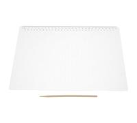 Mobestech 2 ensembles Règle Plate Plastique Rigide avec Pochoirs Espacement pour Examen et Planification Multi-fonctionnel pour Dessin et Écriture Précise