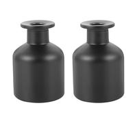 Mobestech 2 Flacons D'aromathérapie en Verre Noir Mat 150ml pour Parfum Intérieur sans Feu, Décoratifs et Élégants, pour Mariage ou Spa