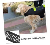 Mobestech 2 Paires Patches Réfléchissants Amovibles pour Gilet Chien Autocollants pour Harnais Poitrine Noires Faciles à Fixer et Retirer Sécurité et Visibilité Renforcées pour Animaux