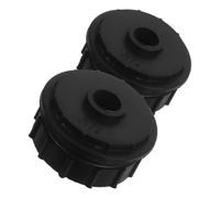 Mobestech 2 Pièces Bague de Palier en Caoutchouc pour Tambour de Ventilateur de Climatiseur, Roue Éolienne de l'Unité Intérieure, Noir, Résistant à l'Usure, Toute l'Année