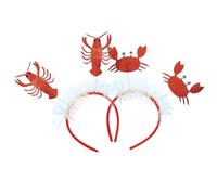 Mobestech 2 pièces Bandeaux Fête Homard et Crabe Accessoires Déguisement Créatifs pour Garçon Fille et Adultes Serre-tête Original pour Carnaval et Festivals
