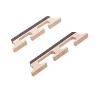 Mobestech 2 pièces Banjo Bridge Bois Massif Chevalet Banjo Professionnel pour Cordes Accessoire Stable et Précis pour Remplacement et Amélioration