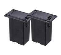 Mobestech 2 pièces Boîtier Batterie Guitare Noir Étui de Rangement Compact pour Micro Actif Support et Léger pour Accessoires Basses Guitares