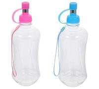 Mobestech 2 pièces Bouteille Eau Portable pour Petits Animaux Gourde Anti-Fuite pour Chien Chat Lapin Bouteille Eau Extérieure avec Crochet Kit pour Chiot et Chaton Voyage