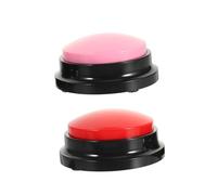 Mobestech 2 pièces Boutons Enregistrables pour Animaux Buzzer Interactif Portable pour Communication Chien Chat Entraînement Enregistrement Personnalisable Comportement Destructeur