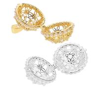 Mobestech 2 Pièces Breloques D'aromathérapie en Cuivre Rondes Ajourées Style Ancien Perles pour Bracelet DIY Diffuseur D'huiles Essentielles Élégant et Polyvalent