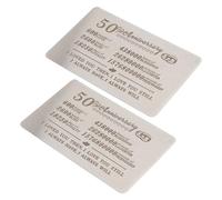 Mobestech 2 Pièces Carte D'insertion de Portefeuille pour 50