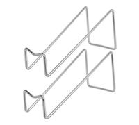 Mobestech 2 Pièces Casier à Vin Acier Inoxydable Support Robuste pour Bouteilles Finition Miroir Facile à Nettoyer Design Industriel Élégant pour Intérieur et Extérieur