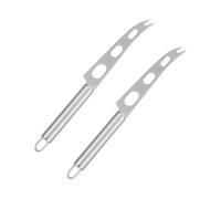 Mobestech 2 pièces Couteau à Fromage Inox et Spatule Racloir Ergonomique Outil de Découpe Beurre et Fromage pour Pâtisserie et