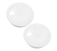 Mobestech 2 pièces Couvercles de Trou de Câble de Bureau Blanc Grommets pour Gestion des Câbles de Bureau et Ordinateur Installation Facile et Accessoire Pratique pour Espace de Travail