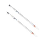 Mobestech 2 pièces Crayon Sourcils Blanc Facile à Appliquer Maquillage Longue Tenue Anti-sueur pour Yeux Lumineux et Regard Délimité