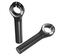 Mobestech 2 Pièces Extrémités de Guidon en Fibre de Carbone pour Vélo de Route, Poignées VTT Antidérapantes Trou de 22,2mm, Réduisent la Fatigue des Mains et Assurent Fiabilité