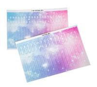 Mobestech 2 pièces Kalimba Note Stickers Thumb Piano Decal For Beginners Easy Identification And Quick Learning Accessory