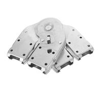 Mobestech 2 Pièces Kit de Remplacement de Charnières Métalliques pour Échelle de Grenier en Acier Inoxydable, Résistant la Corrosion, Design Ergonomique pour Projets Domestiques