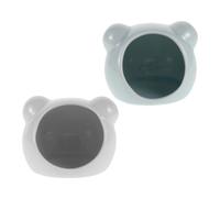 Mobestech 2 Pièces Maison Céramique pour Hamster Bleue et Blanche, Cachette Décorative Facile à Nettoyer, Grotte D'été pour Petits Rongeurs comme Gerbils et Hamsters