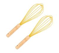 Mobestech 2 pièces Manuel Silicone Batteur Œufs Multifonction Ustensile de Cuisine pour Pâtisserie et Sauces Lot