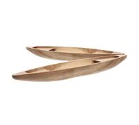 Mobestech 2 Pièces Maquette de Bateau en Bois de Bateau de pêche maquettes de Bateaux croisière Vide Bricolage Flotter Bateau en Bois Non Fini chaloupe Light Brown