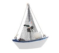 Mobestech 2 Pièces Modèle De Voile Métier De Bateau Mer Petit Côtier À Thème Mignon Décor De Bateau Nautique Modèle Miniature De Mini Voilier Figurine De Bateau Décoratif Artisanat Bois