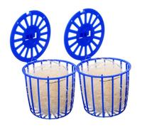 Mobestech 2 pièces Nid Suspendu pour Perroquets Résistant Cage Creuse pour Élevage et Éclosion Nidification pour Petits Oiseaux Facile à Fixer et Nettoyer Lot de Bleu