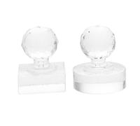 Mobestech 2 pièces Outil de Maquillage pour Poudre Pressée Tampons de Pressage Rond et Carré Moules Multifonctions pour Palettes Fards à Paupières Compact Portable pour Retouche et