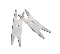 Mobestech 2 pièces Outil en acier inoxydable pour guitare et basse clé multifonction pour écrous de jack potards et mécaniques argent 2 pcs