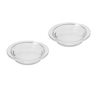 Mobestech 2 Pièces Plateau Verre pour Chauffe Cire Plateau de Remplacement Transparent et pour Lampe et Chauffe Cire Maison