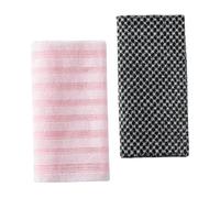 Mobestech 2 pièces Serviette Exfoliante de Bain Chiffon Corporel Long Jacquard Gommage Doux et Nettoyage Complet Léger pour Peau Douce