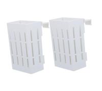 Mobestech 2 pièces Support de Plantes Aquatiques à Suspendre pour Aquarium Pot à Plantes avec Trou pour Racines Ventilées Plastique Résistant Décoration pour Aquarium Jardin Balcon et Serre