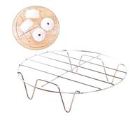 Mobestech 2 pièces Support Vapeur Inox Rond Stable Accessoires Cuisine pour Cuisson Vapeur et Plat Cuisson