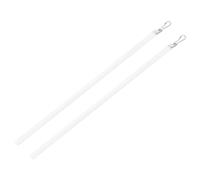 Mobestech 2 pièces Tige de Tringle à Rideaux Acrylique Transparente de Manœuvre Stable pour Stores et Rideaux Accessoire Pratique pour Maison et Bureau Lot