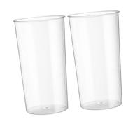 Mobestech 2 Pièces Vase Rond Transparent Et Vase à Fleurs pour Arrangements Floraux Seau à Plantes Décoratives pour Bureau Et Balcon Récipient Simple Et Pratique