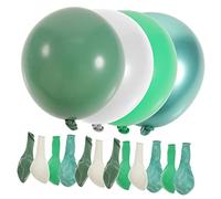 Mobestech 20 Pièces Ballons Anniversaire Jungle Kit Ballons Latex Vert Avocat Métallique Décoration Fête Diy