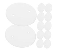 Mobestech 20 pièces Couvercles Rond Électriques Plastique Blanc Protection Murale pour Interrupteurs et Prises Facile à Installer pour Bureaux et Maisons