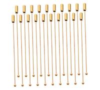 Mobestech 20 Pièces Épingle Métal Longue de Épingle à Bijoux avec Embout pour Loisirs Créatifs à Cravate