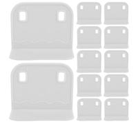 Mobestech 20 Pièces Plastic Playpen Stabilizer with Adhesive Pads Non-Skid Support Base for and Pet Playpen Easy Install No Drilling Anti-Slip Fence Fixator for Enhanced Safety and Stability