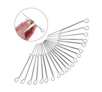 Mobestech 20 Pièces Porte Mèches INOX pour DIY Support Centré de Mèche de Bougie Outil Robuste pour et Fabrication de Bougies