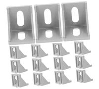 Mobestech 20 Pièces Support Angle Aluminium Connecteurs de Profilés pour Rail Aluminium avec Ouverture de Équerres de Fixation Robustes et Élégantes pour Projets Modernes