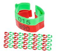 Mobestech 200 pièces Anneaux de Jambe pour Poulets Plastique Résistant Bandes Légères Numérotées pour Identification Volaille Facile à Installer et Retirer pour Poules Canards Palmipèdes