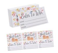 Mobestech 200pièces Billets De Tombola à Remplir avec Lignes Pré-imprimées pour Événements Et Jeux avec Message Au Verso