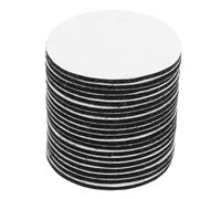 Mobestech 20paires Crochets Et Boucles Ronds Adhésifs Petits Points Auto-adhésifs Circulaires Attaches Rondes pour Nappes Tapis Et Draps Noir Lot