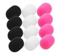 Mobestech 24 Pièces Bonnette Anti-vent pour Microphone Portatif Housse de Microphone de Conférence en Mousse pour Casque-micro Améliore la Clarté Audio 1x0,86 pour Enregistrements
