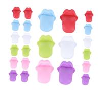Mobestech 24Pièces Marqueurs De Forme De Langue Colorées Pour Identifier Et Décorer Vos Verres à Vin Lors Banquets