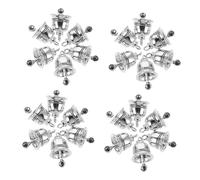 Mobestech 25 pièces Vintage Alloy Jingle Bell Pendants Retro Metal Hanging Charms With Melodious Sound For DIY Jewelry Making And Wind Chimes