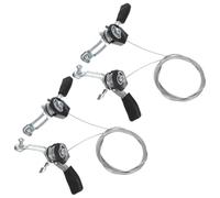 Mobestech 2pcs Leviers de Vitesses en Alliage D'aluminium pour Vélo Pliant et Route, Résistants à L'oxydation, Remplacement Pratique, Modèle Ef51-7 3x7/8 21/24 Vitesses