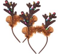 Mobestech 2pièces Bandeau Antler Led Lumineux Pour Accessoire Éclairant Et Garçon Fille