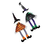 Mobestech 2pièces Bouchon de Bouteille de Vin Halloween Manchon Forme de Chapeau de Sorcière Accessoire Décoratif pour Table de Fête