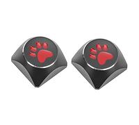 Mobestech 2pièces Capuchons De Clavier Mécanique Alliage Aluminium Design Pattes De Chat Éléments Personnalisés pour Claviers De Jeu Accessoires Ergonomiques pour La Fatigue
