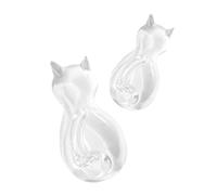 Mobestech 2pièces Crochets Muraux Forme De Queue De Chat De Crochets Suspendus Adhésifs pour Manteaux Clés Et Accessoires Divers Transparent Et Pratique pour Maison