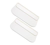 Mobestech 2Pièces Étagères Pliables Lot de Étagères Blanches pour Rangement Salle de Bain Forage Design Compact pour Organiser Vos